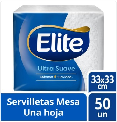 Servilleta Elite Mesa HS , caja - 63 paq x 50 un