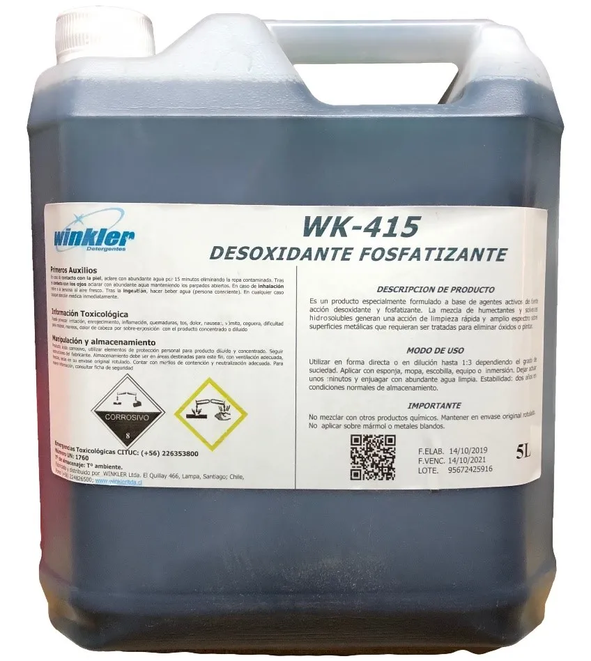 [10010949] Desoxidante Fosfatizante con inhibidor WK-415, 20 Lt
